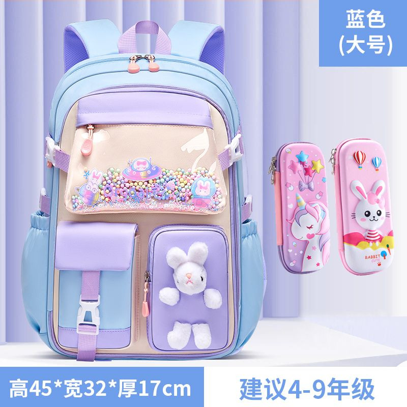Mochila escolar para niña, estilo ins, grados 1-3-6, bolso infantil, gran capacidad, mochila térmica, mochila de doble asa, modelo nuevo 2025.