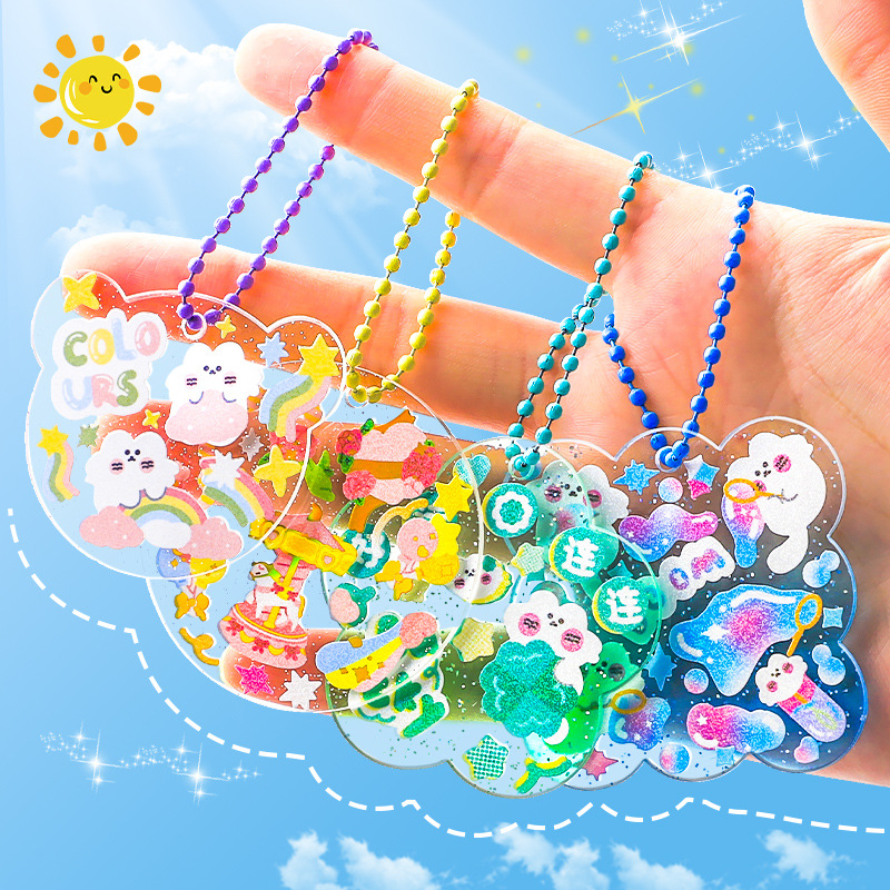 Diy Goka traje pequeño disco Goka pegatinas pequeño hombre Diario pegatinas transparente tarjeta antigua conjunto completo de materiales