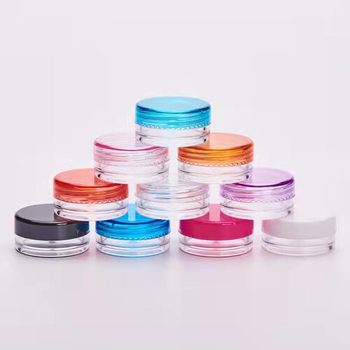 Cosmetic refill bottles 3g plastic beauty makeup eyeshadow box cream jar trial size sample bottles factory direct sales