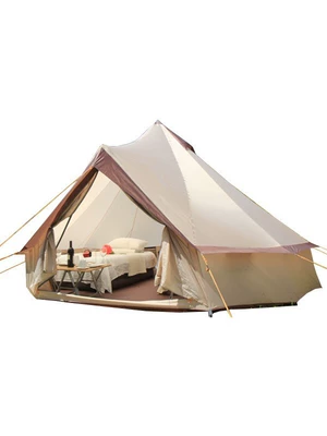 Trendy Cotton Cone-Shaped Yurt Ins-Style Exquisite Camping Portable Breathable Tent for Beach Trips and Road Trips (Avtomobil dam çadırları)