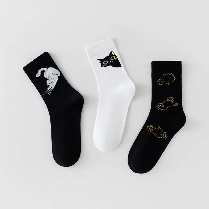 Весенний брендовый дизайн милые cartoon knee socks, средней длины, корейский стиль