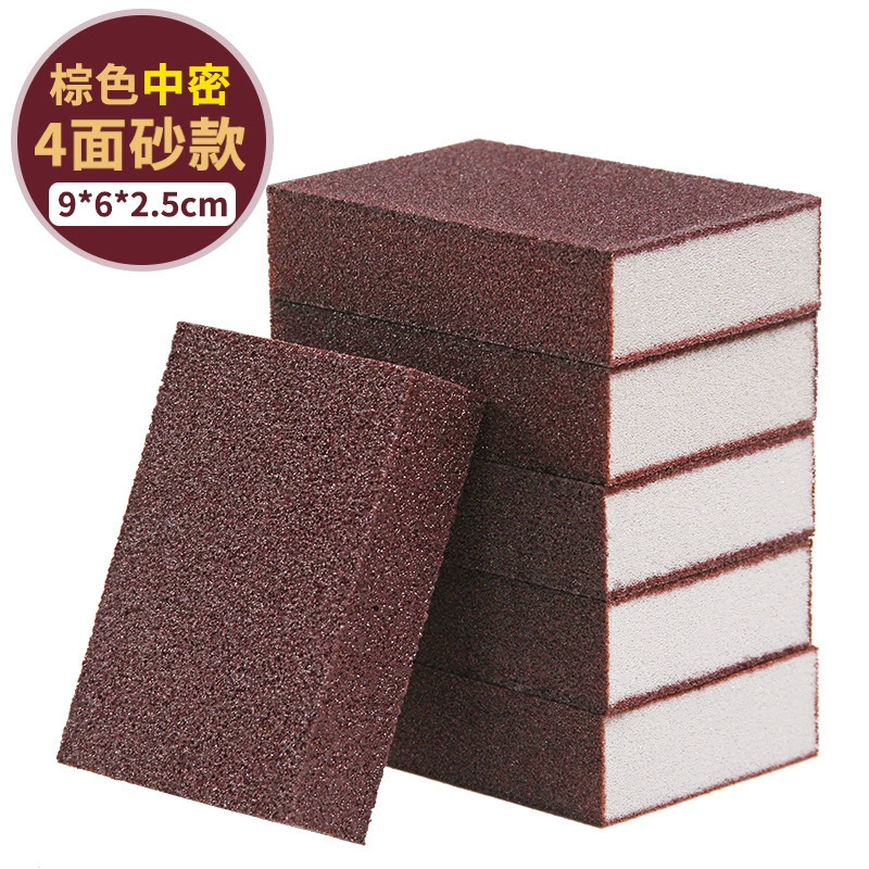 Кухонная губка-скраб(Vajrayana), абразивныйDiamond слой, тяжелый вариант 7×7–10.5×7.5×2.5 см