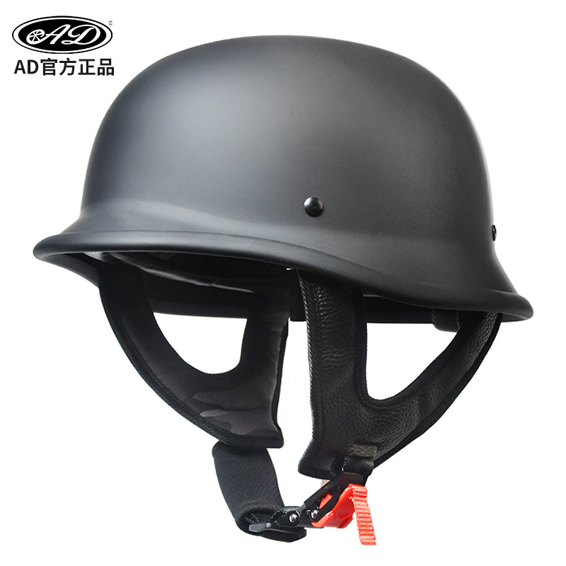 3C Certified German Soldier Helmet Motorcycle Electric Scooter Helmet Summer Biker Helmet Motorcycle Half Helmet Breathable for Men and Women