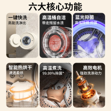 全自动滚筒壁挂内衣内裤洗脱烘一体机迷你双仓分桶双桶洗衣机