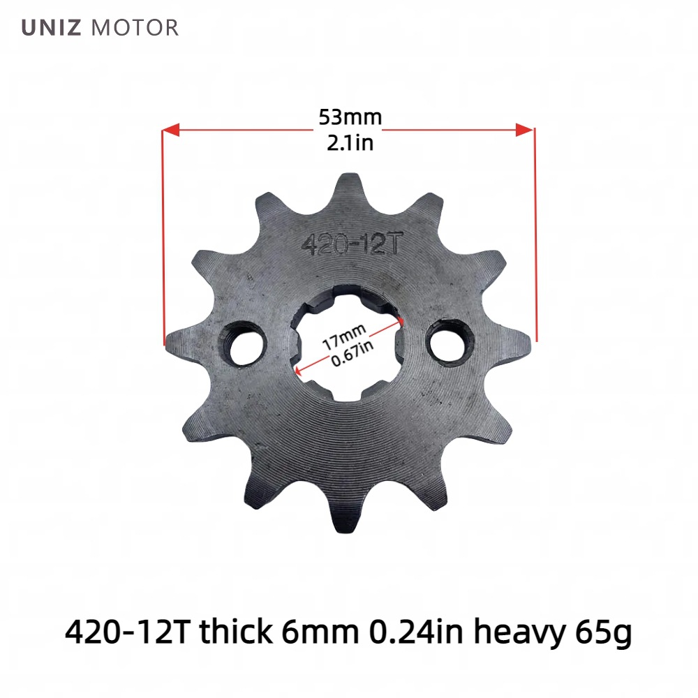 Manufacturer Wholesale Motorcycle Engine Small Gear Sprocket 420/428 Inner Hole 17-20 Motorcycle Parts