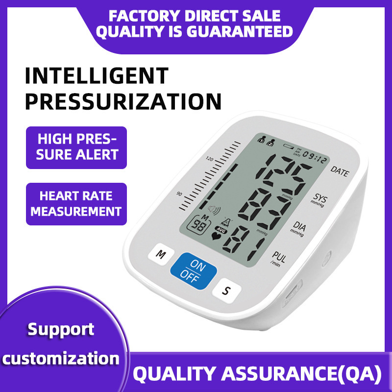 Popular Electronic Blood Pressure Monitor, Medical-Grade Accurate Measurement, Home-Use Smart Blood Pressure Monitor, Arm-Type, No Need to Take Off Clothes, Fully Automatic