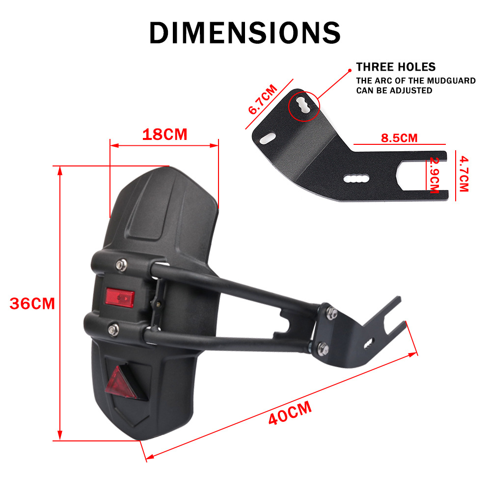 Aplicable a Yamaha TMAX530 TMAX560 motocicleta modificada guardabarros trasero Fender respaldo