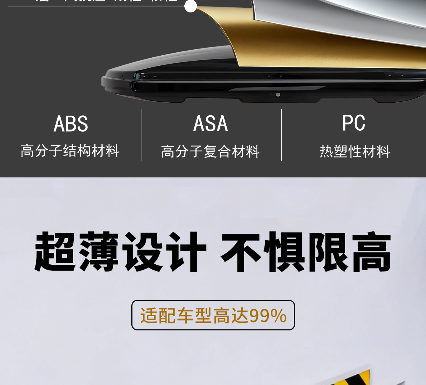 Car Roof Trunk Sedan Suv Universal Sunken Large Capacity Ultra-Thin Car Suitcase Luggage Rack