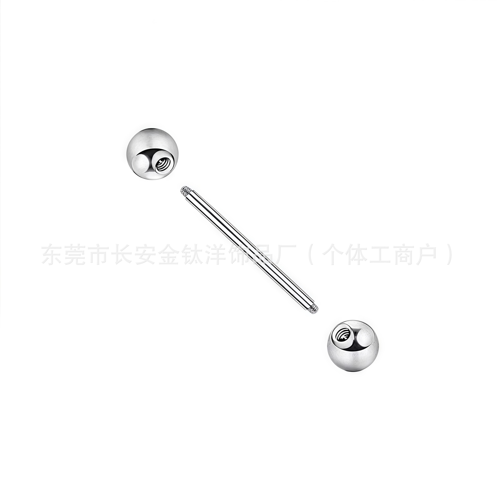 F136 Titanium 0.8mm External Thread Straight Ball Nose Lip Ear Nail G23 Titanium Alloy Piercing Jewelry detail image 4