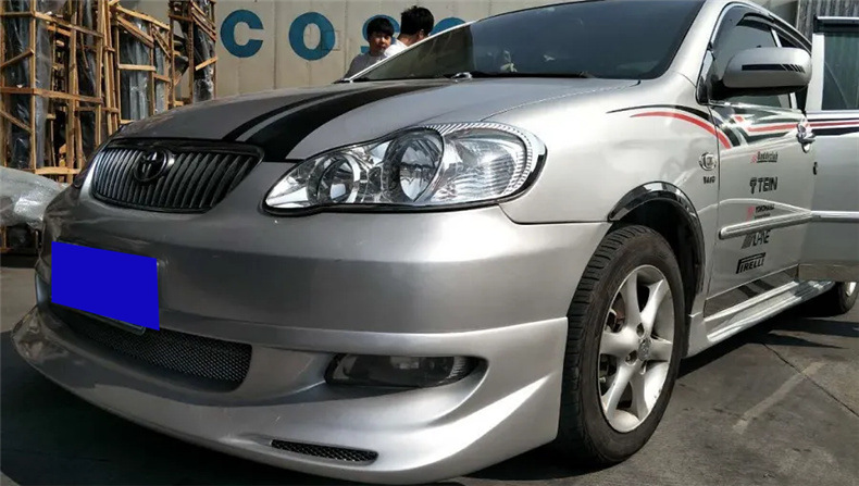 Suitable for 04-09 Toyota Corolla Small Body Kit, Modified Size, Dedicated Front Lip, Rear Lip, and Side Skirts