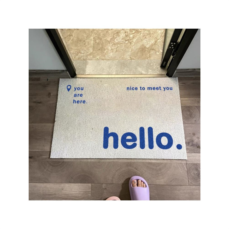 Floor Mat Door Large Area Wire Loop Carpet Entrance Door Decorative Mat Entrance Door Mat Bathroom Waterproof Foot Mat