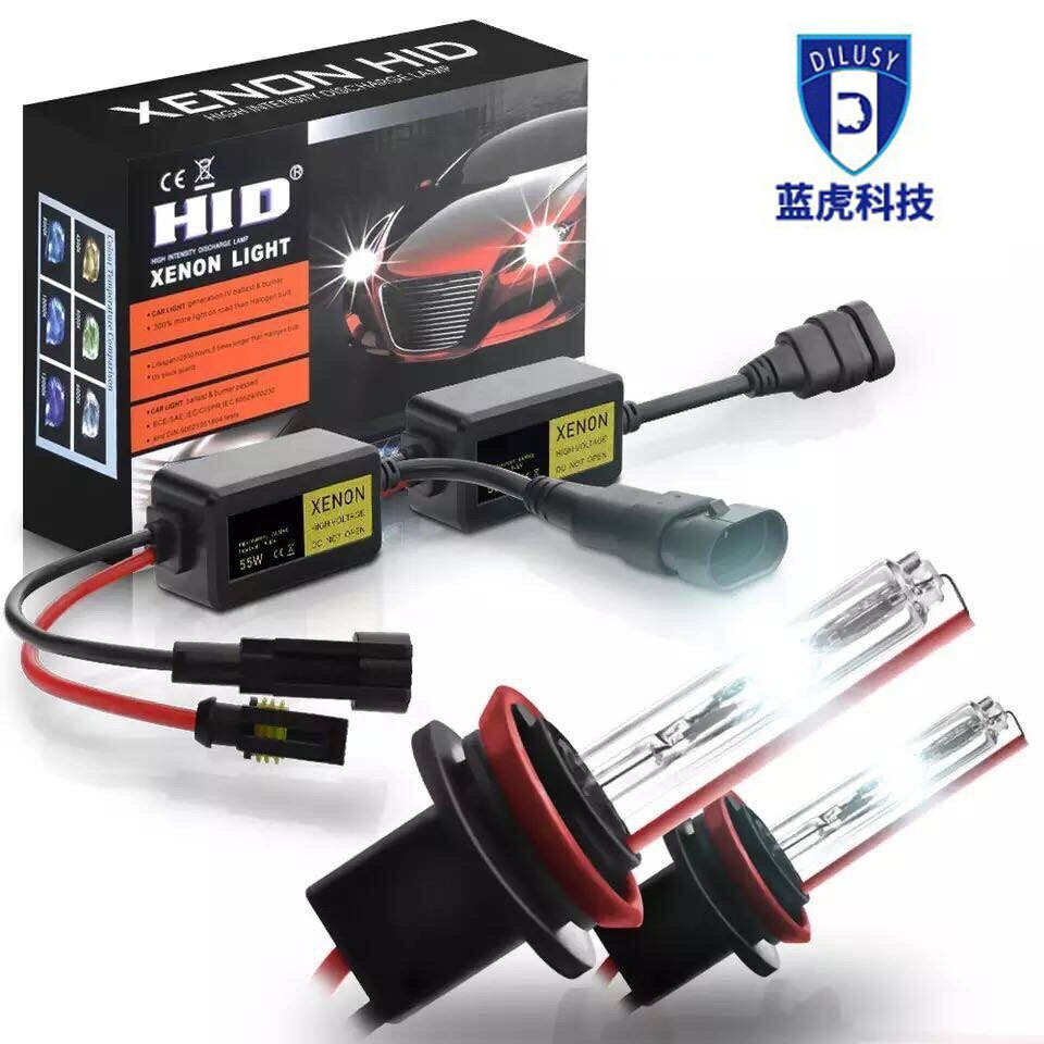55W Car Bulb Xenon Lamp Set Mini Ballast Xenon Lamp Hidh1H7 Headlight Super Bright Car Light