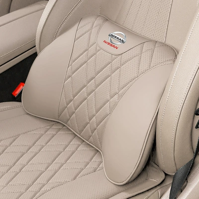 Seat cushion, seat cover: X-Trail, Murano, Tiida, Patrol - nissan-lumbar-support-1-piece-off-white