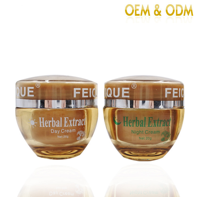 Comercio exterior Flying Bird cara crema brillo blanco decoloración impresión brillo blanco color de la piel decoloración melanina crema dos en uno