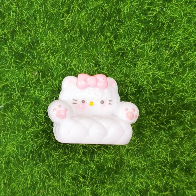 立体沙发小猫可爱奶油胶配饰树脂diy饰品卡通创意小摆件装饰配件|undefined