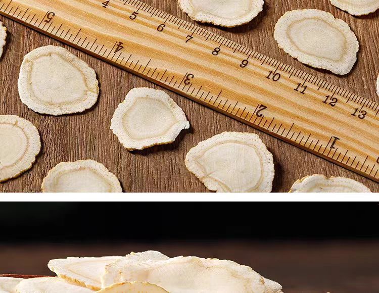 Canadian American Ginseng Slices (Panax quinquefolius) — 500g Dried Hua Qi Shen Root Slices in use