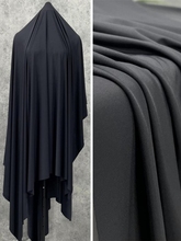 纯黑色锦纶冰丝速干面料-弹力-抗皱无痕冰感零压泳装布料