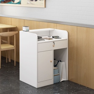 Shop Simple Bar Counter Cashier Front Desk Small Counter Beauty Salon Clothing Store Beauty Salon Reception Desk Hot Sale