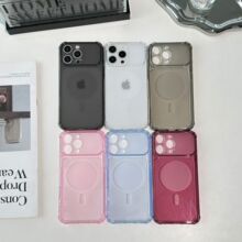 简约纯色磨砂气囊适用苹果18Promax手机壳14防摔iPhone17软马卡龙