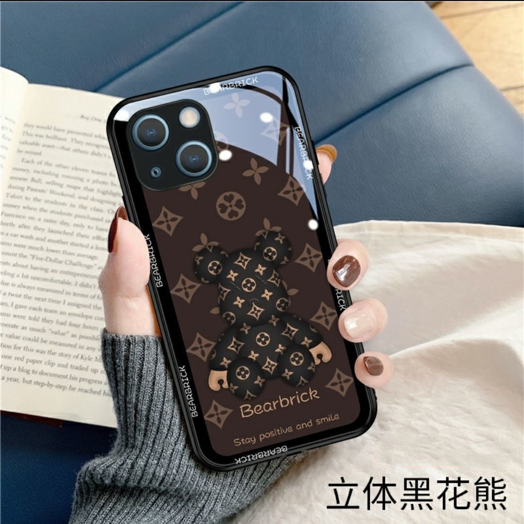 Three-dimensional Bear Suitable For Apple 13 Mobile Phone Shell IPhone11/12Pro All-inclusive Xamax/7/8Plus Anti-drop Xr