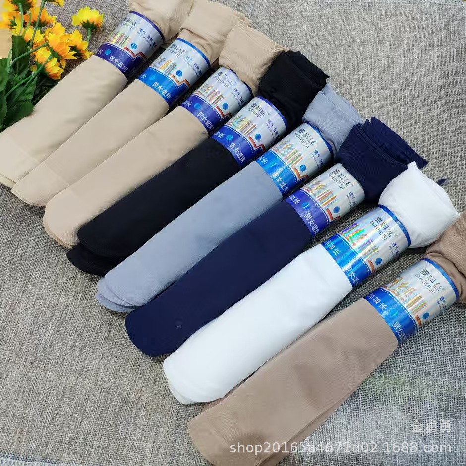 McCorth factory direct steel stockings summer thin ladies anti-hook silk thickened lengthened men's and women's socks wholesale