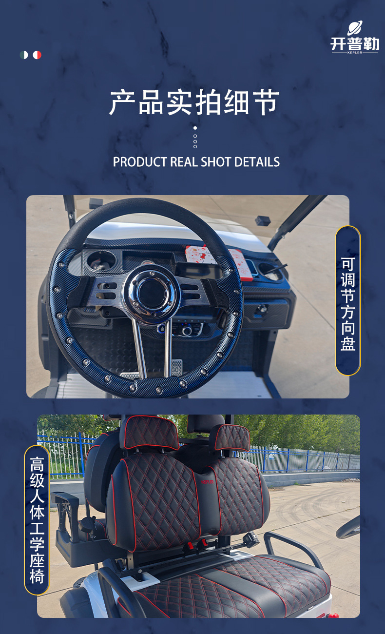 New Electric Golf Cart, 4-Seater Sightseeing Car, Shipped from Thailand Factory, Tourist Area Mobility Vehicle, Golf Cart