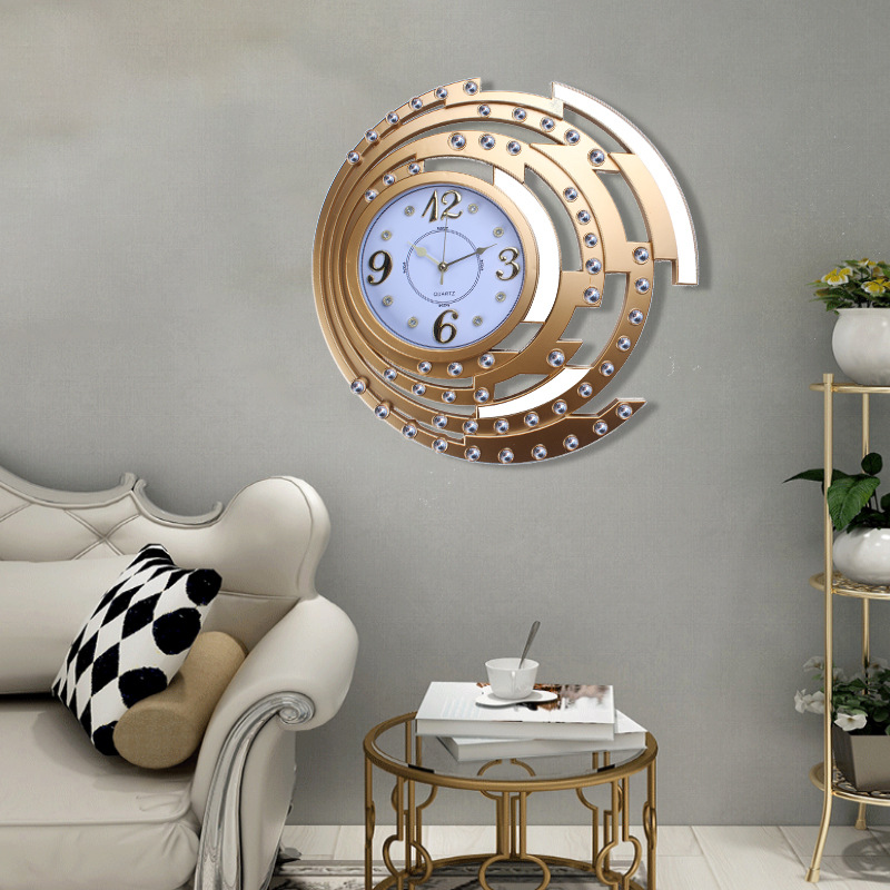 Reloj de pared decorativo retro para hogar, marco digital con diseño estereoscópico, reloj de cuarzo de escaneo preciso hueco