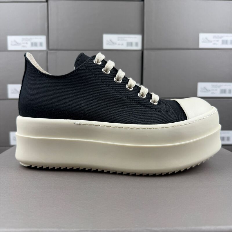 Ro Low-Top Sports Casual Shoes for Men, Canvas Thick-Soled Height-Increasing Sneakers, Couple Style, Comfortable and Versatile, Trendy Women's Wholesale