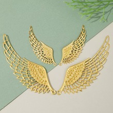 古装新娘头饰diy手工团扇材料 古风头饰凤冠左右一对翅膀厂家批发