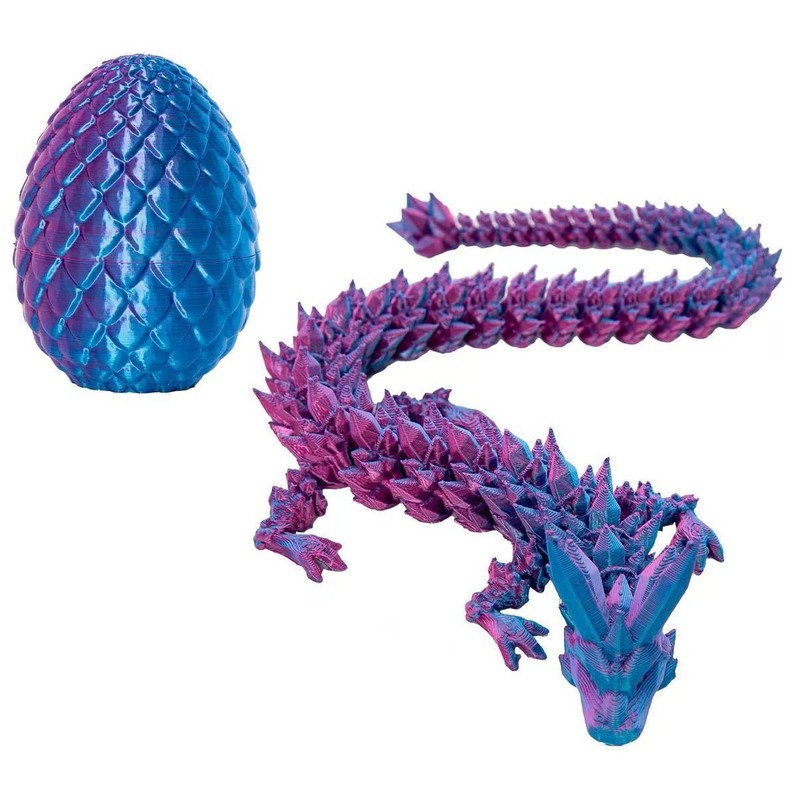 TK Amazon 人気の 3D プリントおもちゃ発光ドラゴンクリスタルドラゴン柔軟な可動装飾品クリエイティブ教育玩具|undefined