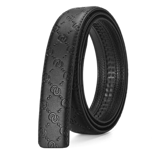 Belt without head, men's two-layer cowhide automatic buckle, headless belt, men's buckle-less belt, trousers with strip 3.5cm wide