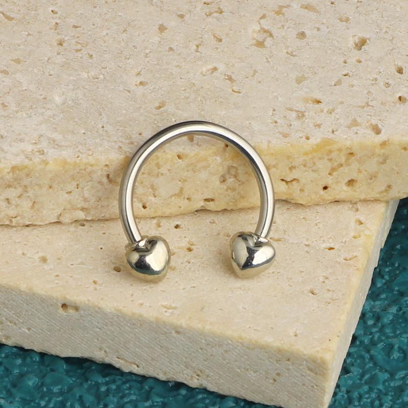 Labret piercing jewelry detail image