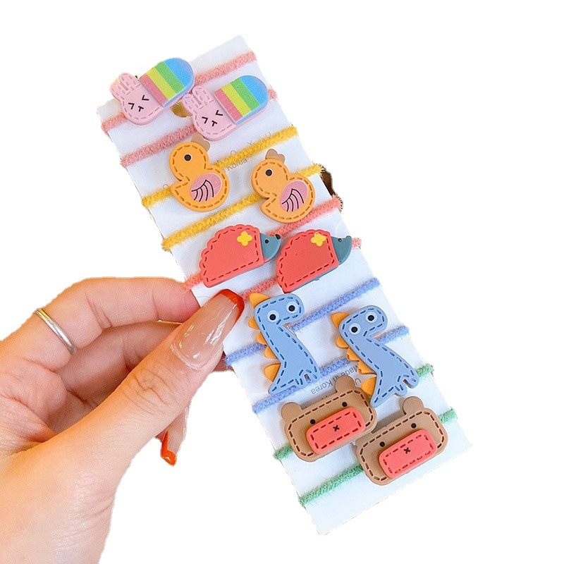 Hermosos lindos anillos de cabello para niños dulces pequeños cuerda de cabello fresca y elegante nicho de estilo de dama personalidad de niños cuerda de cabello universal