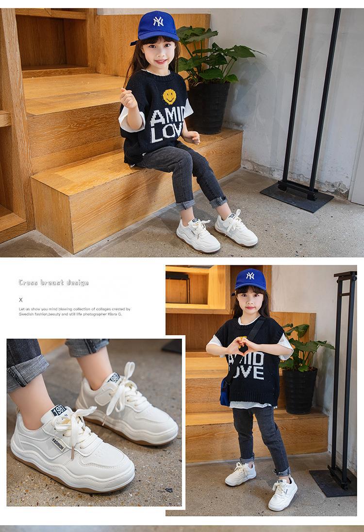Children's Sports Shoes 2023 New Spring and Autumn Boys' Board Shoes Girls' Breathable Casual Shoes Middle and Big_voghion.com