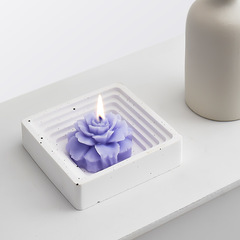 Fragrance Gift Basket Rose Shaped Candle Decor Gift for Mother's Day Birthday Flower Scented Candle Manufacturer Wholesale