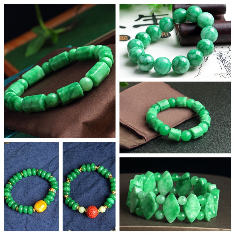 Dry Green Bracelet Jade Color Tielong Sheng Lutong Hand Row Quartz Rock Jade Bead String White Base Green Full Green Jade Bracelet Dry Green Bracelet Jade Color Tielong Sheng Lutong Hand Row Quartz Rock Jade Bead String White Base Green Full Green Jade Bracelet