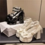 新款法式春季厚底高跟鞋