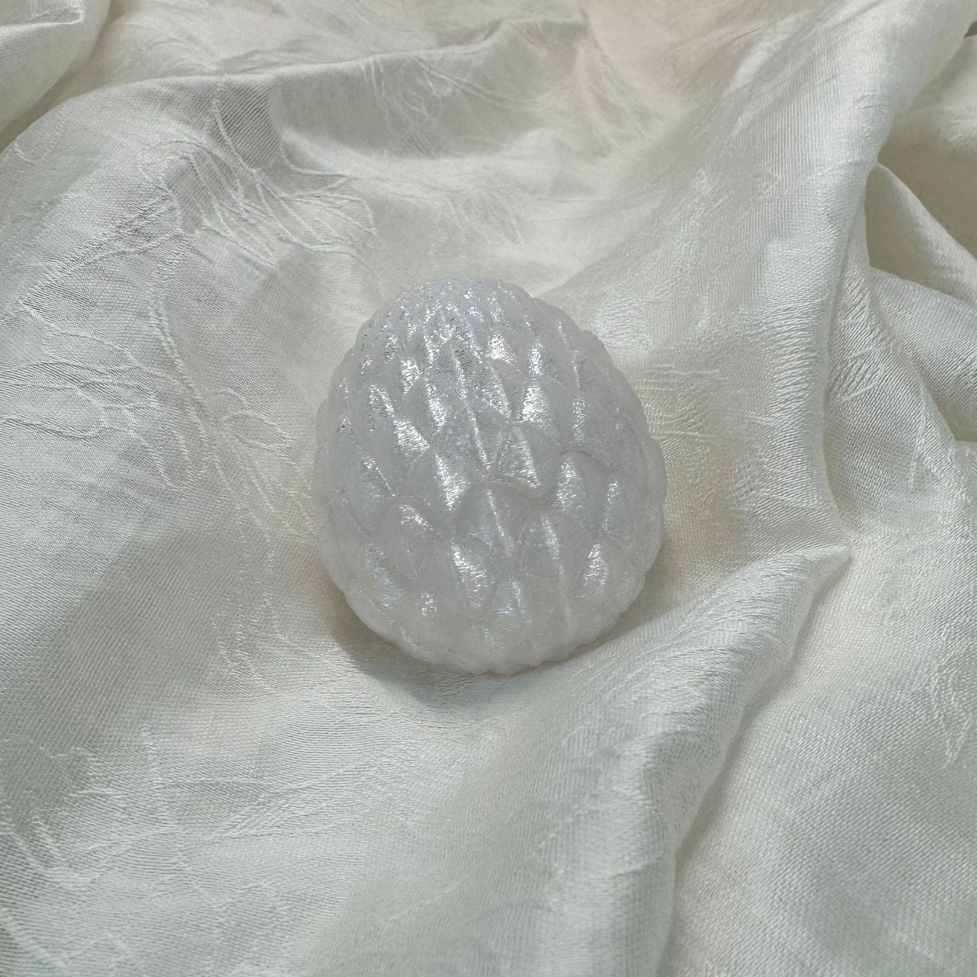 [크리스탈 드래곤 에그 4.5CM] 투명 화이트