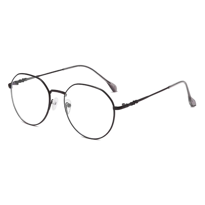 Anti-Blue Light Myopia Glasses, Cross-Border Metal Trendy Influencer-Style Eyeglass Frames for Women, Korean Version, Wholesale Finished Myopia Glasses