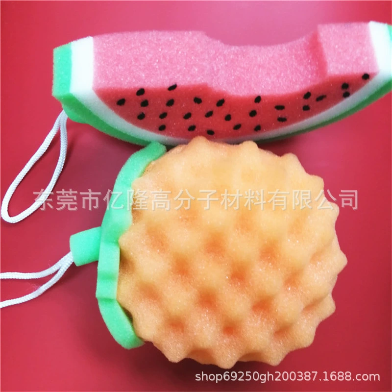 [韩国简约厨卫清洁用品水果雪糕刷仿真快干海绵水垢清洁棉擦]