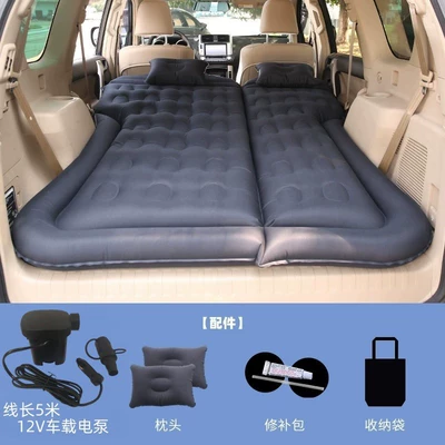 Crv Inflatable Bed, Suv Trunk | Vehicle-mounted inflatable bed - for-trunk-only-suv-honeycomb-double-sided-oxford-black-with-5m-pump