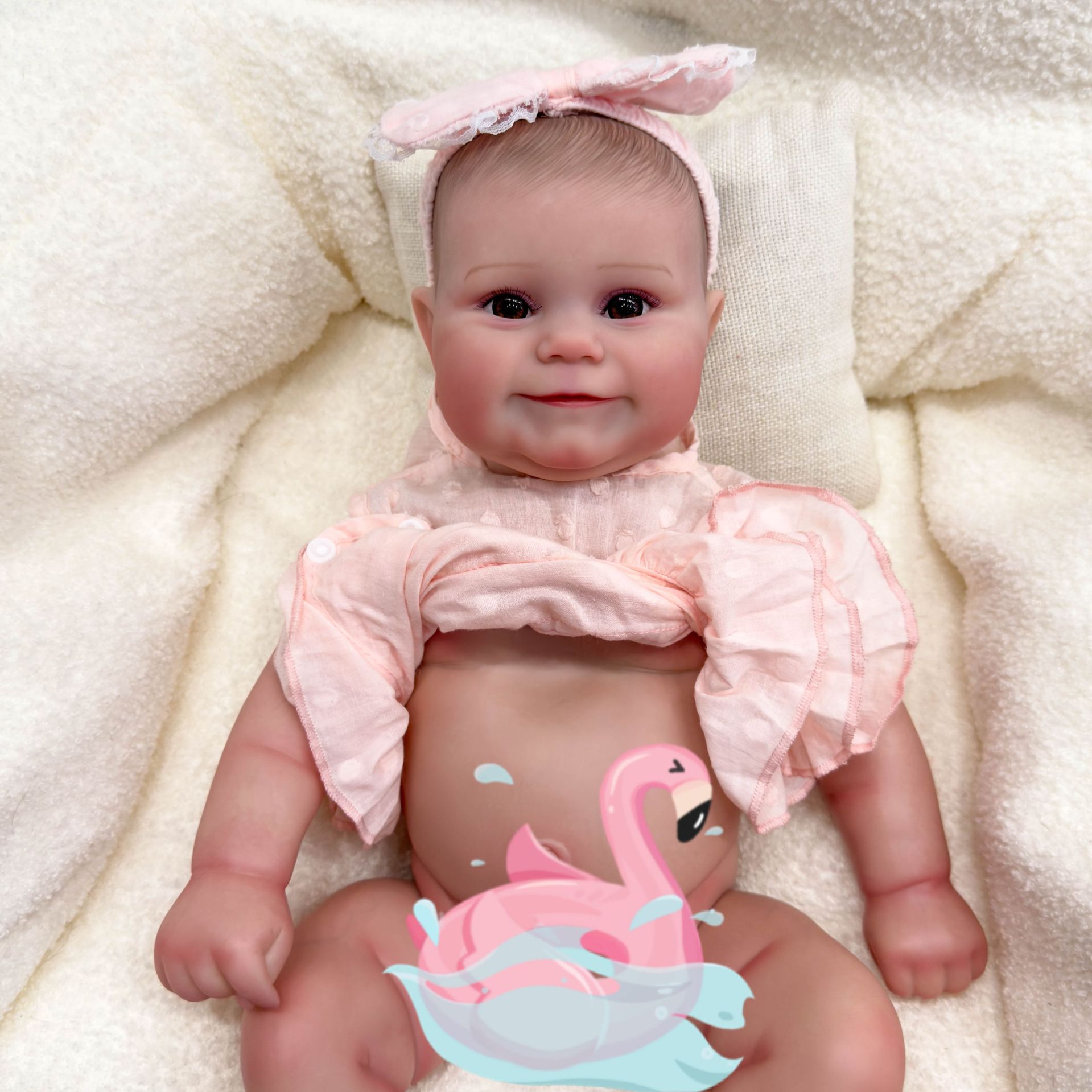 50cm full glue can enter the water simulation baby doll Maddie cross-border e-commerce supply a generation of hair