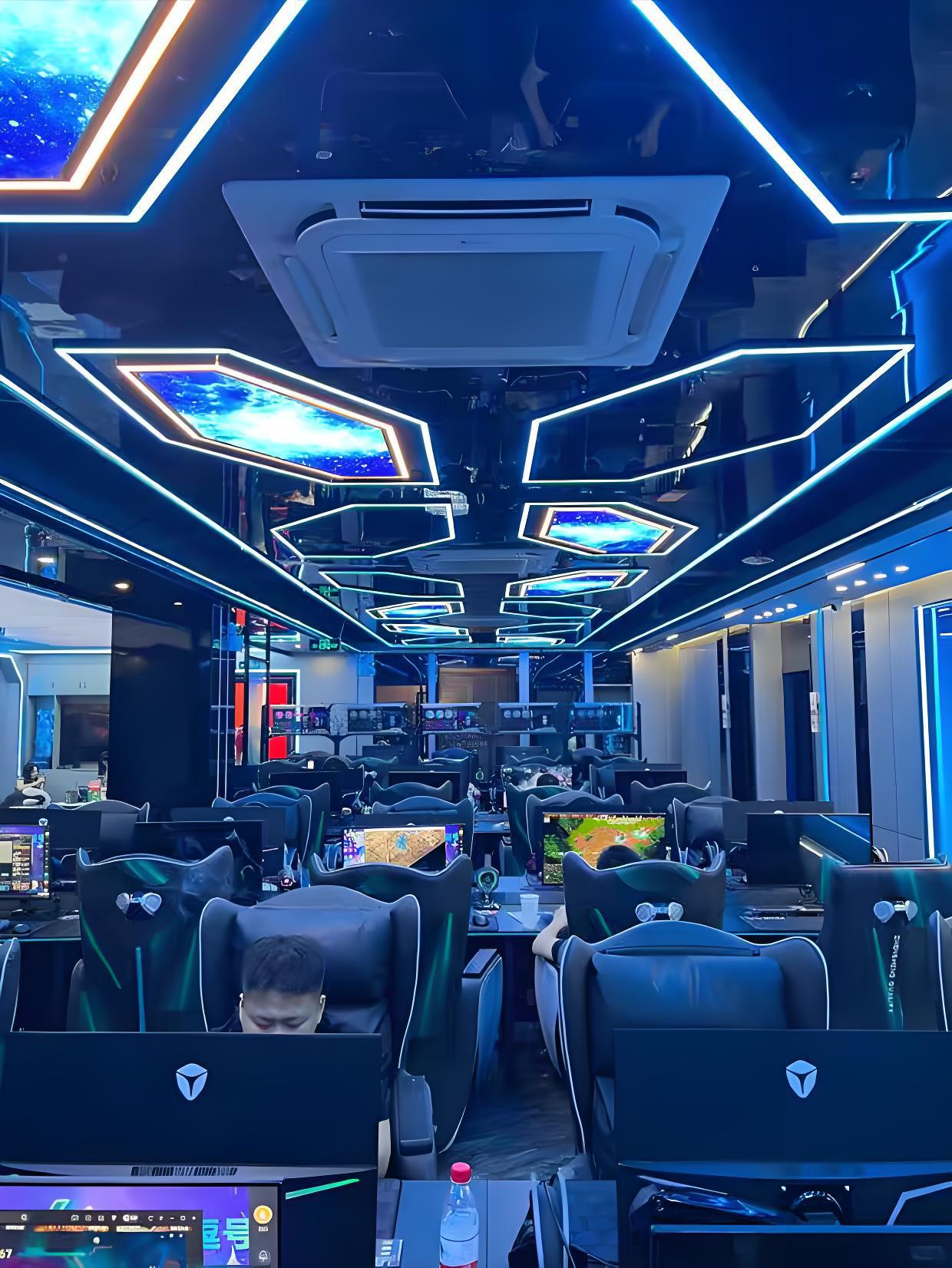 Módulo de modelado de iluminación de café en línea Iluminación de atmósfera Juegos de la ciudad Sala de juegos Lámpara de forma especial KTV Lámpara decorativa de atmósfera personalizada