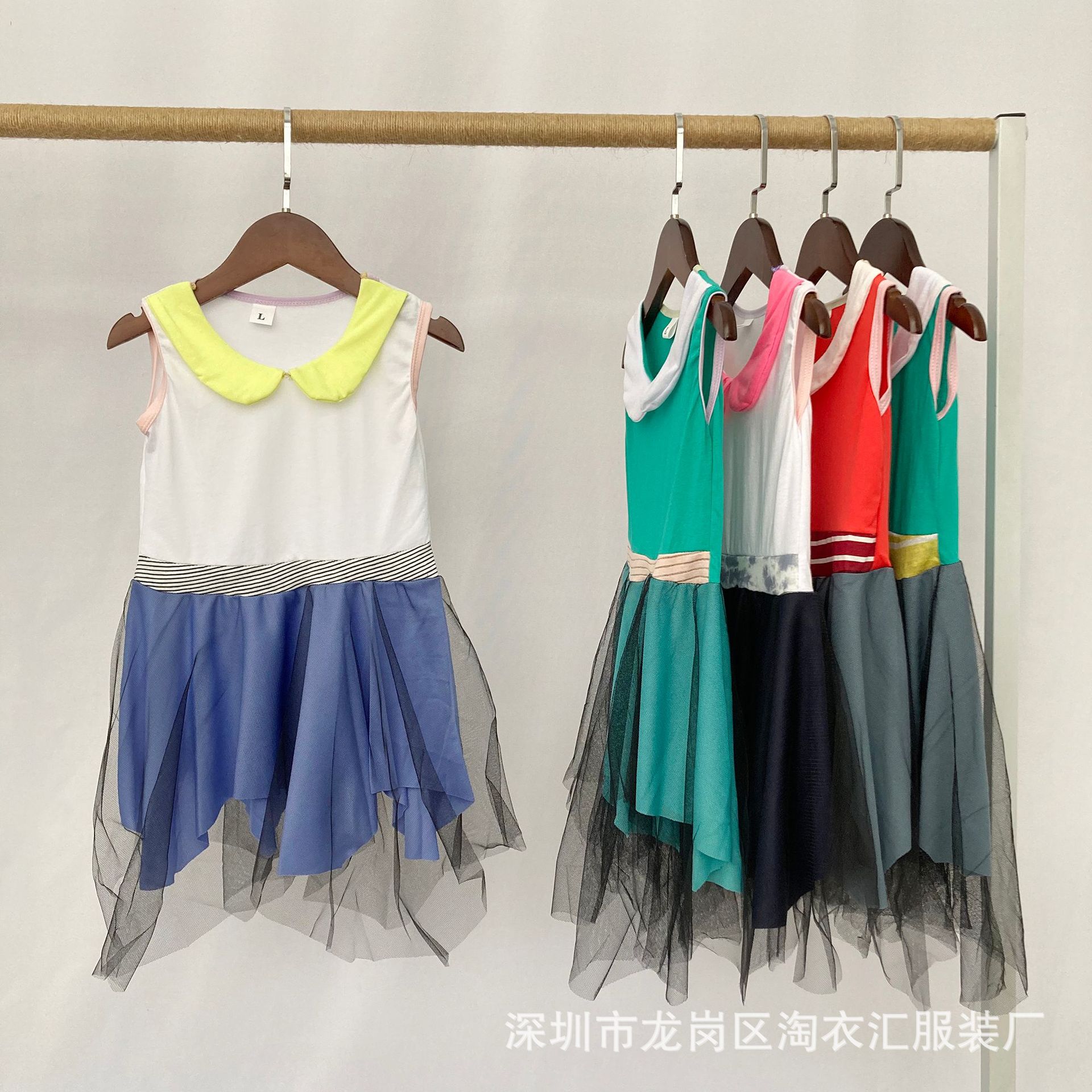 清货处理杂款女童连衣裙 便宜批发库存服装地摊货源工厂直销2元