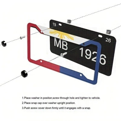 Plate Frame Uv Printed License Plate: License plate holder/license plate holder