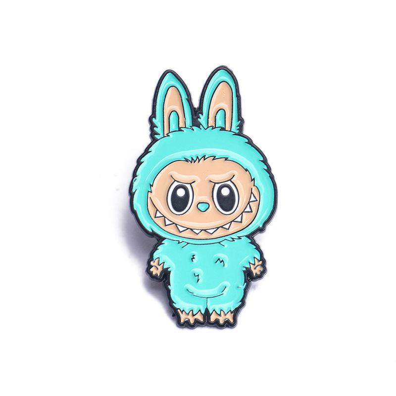 国境を越えた貿易アクセサリー Labubu ラブブシリーズ アニメーション アニメーション ブローチ バッジ 衣類 バックパック 装飾|undefined