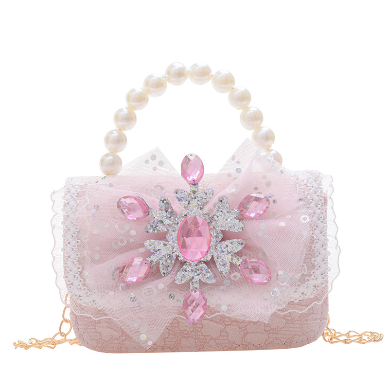 Moda princesa bolso estilo coreano arco cadena mensajero bolsa niña MINI BOLSA cuadrada accesorios de viaje