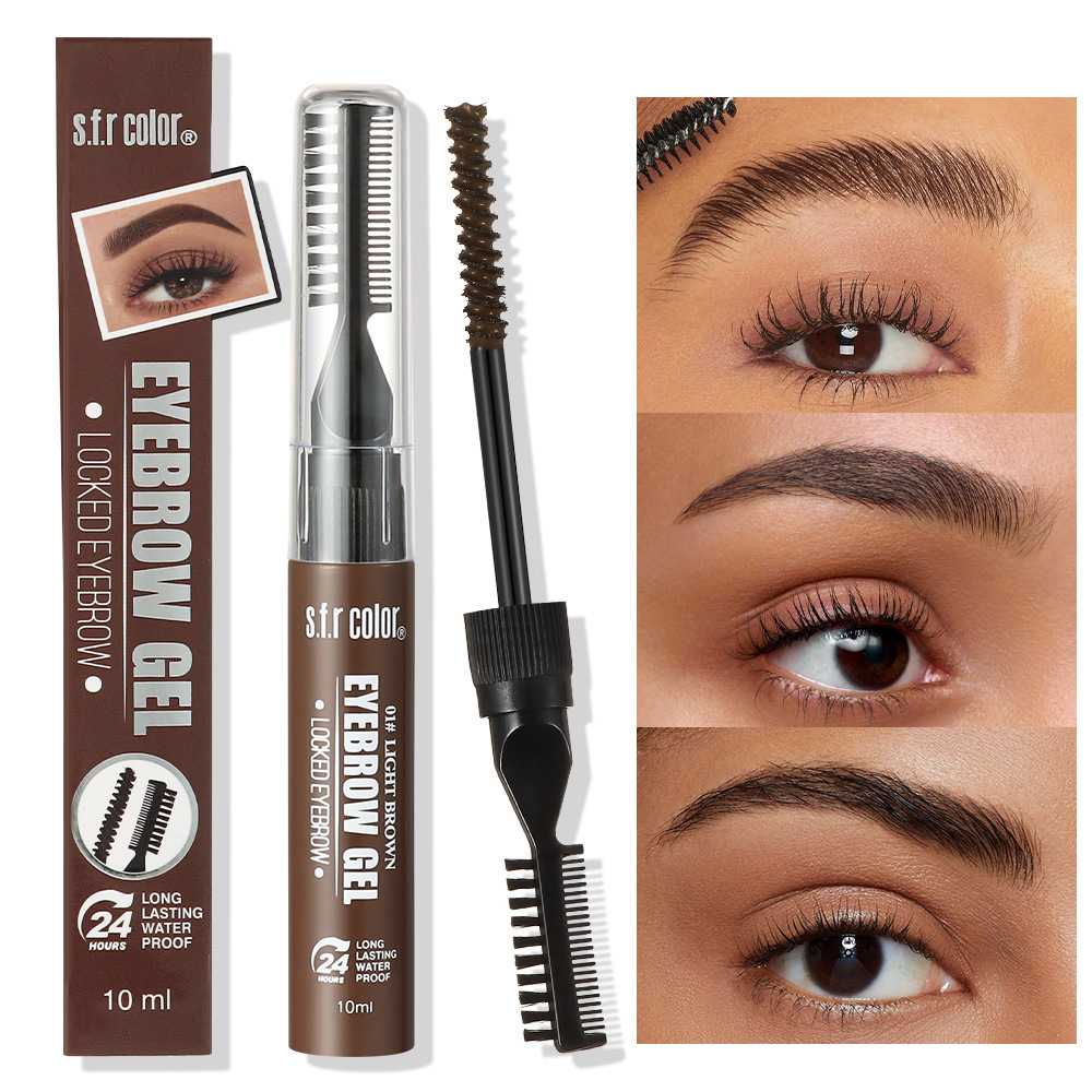 Productos nacionales impermeables, duraderos, no desvaneciéndose, no teñidos de raíces, claros, naturales, estereoscópicos, gel de cejas salvajes, crema de cejas teñidas.
