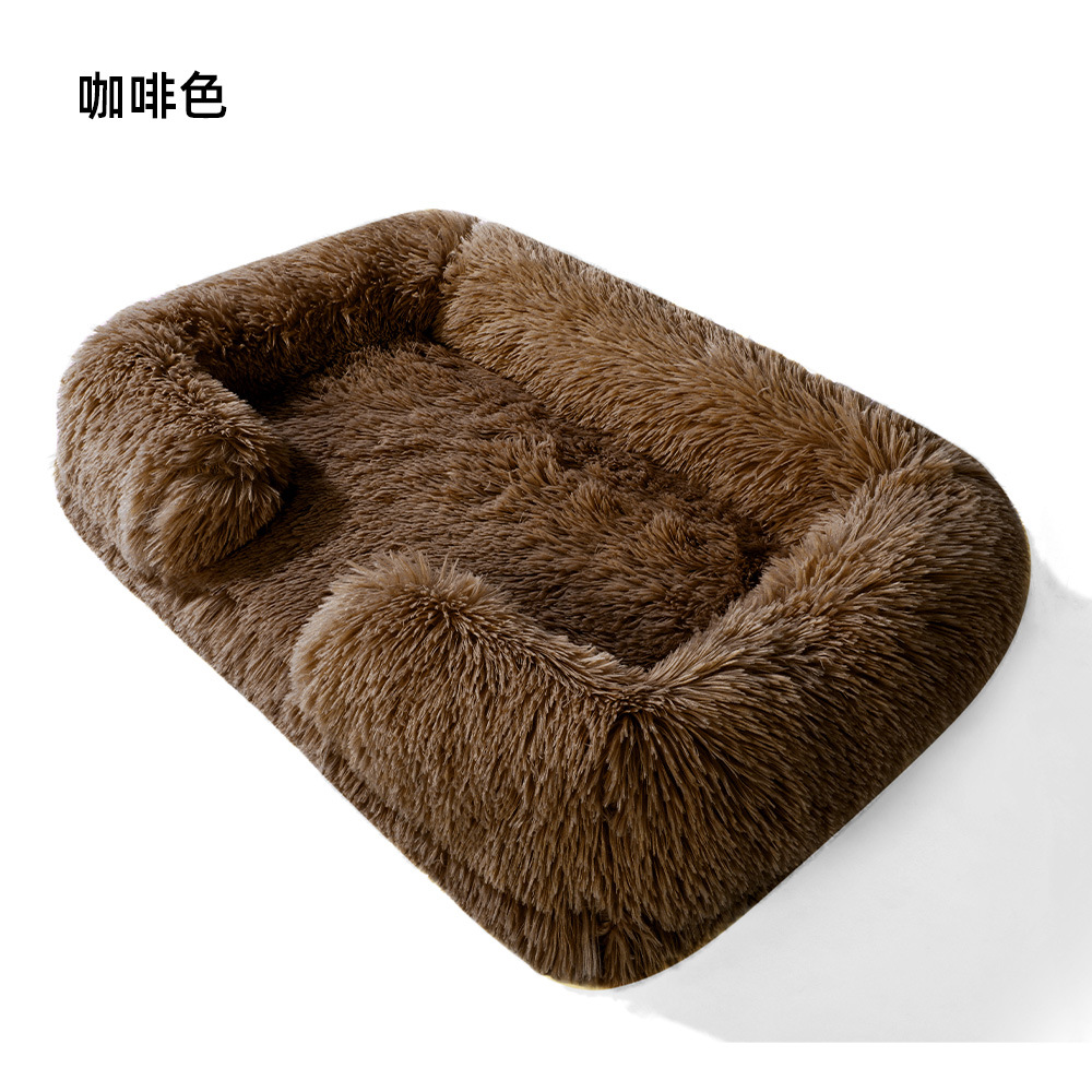 Fábrica de peluche de invierno para mascotas peluche para gatos nido para perros cuadrado cojín para mascotas cama para gatos cama para perros suministros para mascotas