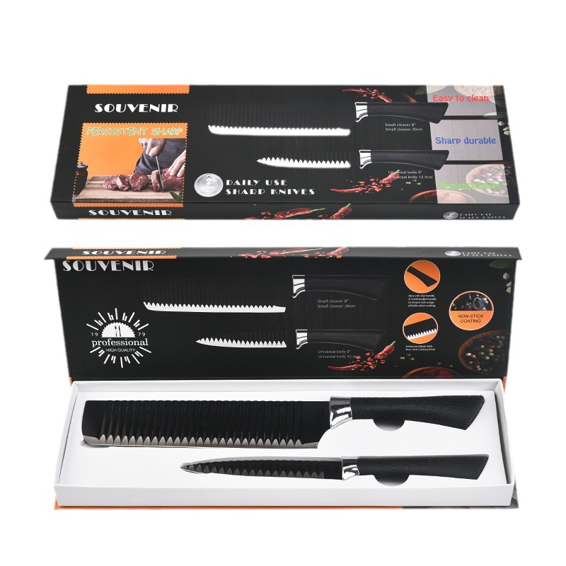 Venta caliente transfronteriza pintura en aerosol cabeza de galvanoplastia mango de herradura juego de herramientas de patrón de ondas al por mayor de dos piezas de herramientas de acero inoxidable